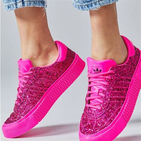 adidas glitzer schuhe pink|pink adidas shoes.